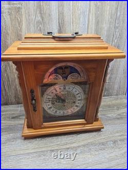 Moon Phase Emperor Mantel Clock Vintage 1970's Era