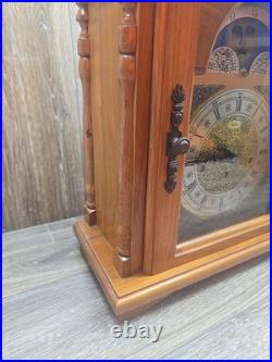 Moon Phase Emperor Mantel Clock Vintage 1970's Era