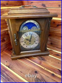 Moon Phase Emperor walnut mantel clock $550.00 $OBO$