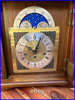 Moon Phase Emperor walnut mantel clock $550.00 $OBO$