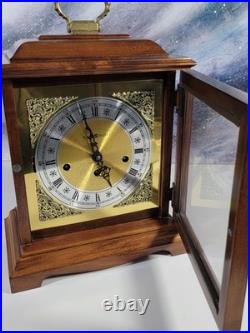NICE HOWARD MILLER Graham Key Wound Mantel Clock 612-437 340-020A Triple Chime