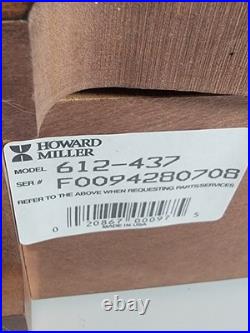 NICE HOWARD MILLER Graham Key Wound Mantel Clock 612-437 340-020A Triple Chime