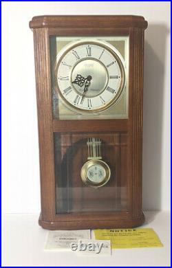 NOS Seiko Quartz Wooden Wall Pendulum Clock Westminster Whittington withChime