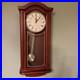 Near Mint Seiko Mahogany Finish Pendulum Chiming Cherry Wall Clock QXH118BLH