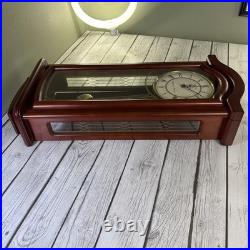Near Mint Seiko Mahogany Finish Pendulum Chiming Cherry Wall Clock QXH118BLH