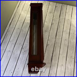 Near Mint Seiko Mahogany Finish Pendulum Chiming Cherry Wall Clock QXH118BLH