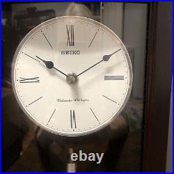 New 12 Seiko Mantel Clock QXQ013BL Westminster Whittington