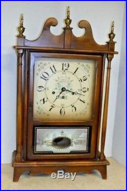 New England Clock Co Pillar & Scroll Westminster Chime Working Bristol Conn