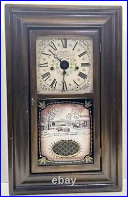 New England Clock Company 8 Day Westminster Chimes 23 Wind Up Clock withKey Works