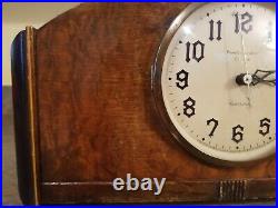 New Haven Clock Co Electric Westminster Chime Mantel Clock Working NHS 611-337C