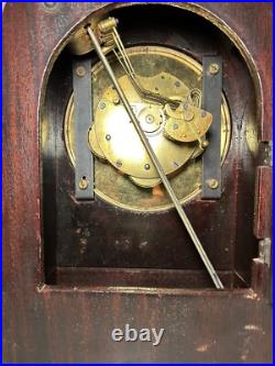New Haven Gothic Beehive Dome Top Tombstone Westminster Chime Mantel Clock
