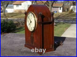 New Haven Gothic Shelf Mantle Westminster Chime Clock Abbey Design. Restoration