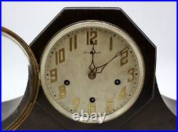 New Haven Westminster Chime large antique tambour mantle clock Circa 1923 WORKS