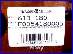 New Howard Miller(613-180) Barrister Mantel Clock with Blemish AEL02 Mvmt