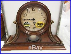 New Wsm Tuscany II Mantel Clock Wooden Case 19 Melodies Crj733ur06