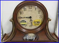 New Wsm Tuscany II Mantel Clock Wooden Case 19 Melodies Crj733ur06