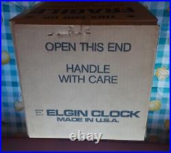 Nib Vtg 1970's Elgin Anniversary Westminster Chime Clock No. E1070p