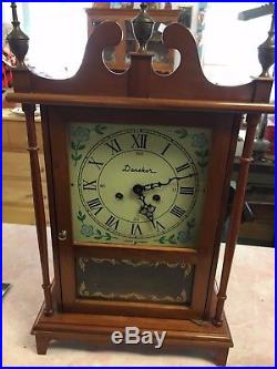 Nice Daneker German Westminster Chime Wood Mantel Clock