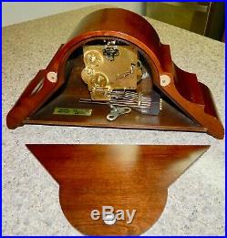 Nice Key-wound WithCarving Westminster Chime Colonial Mantel CLOCK