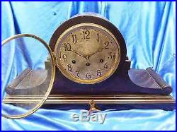 Nice and Completely Rebuilt Junghans Westminster Chime Mantle Clock