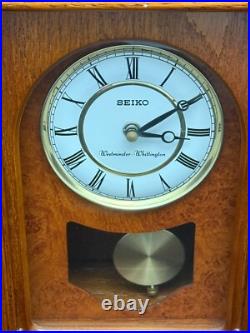 O'o'o. Mantel Pendulum Clock. Seiko. Westminster Whittington. Hourly Chime