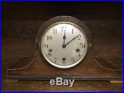 Oak Case Westminster Chime Mantle Clock-Excellent Mechanically & Cosmetically