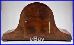 Oak Cased Napoleon Hat Westminster Whittington Chimes Mantel Clock Working