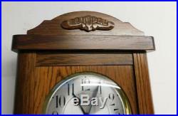 Oak westminster chimes wall clock