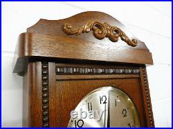 Old Dutch Warmink Wall Clock Westminster Chime Oak Wood