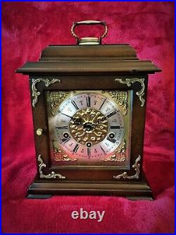 Old Mahogany German Westminster Bracket Mantle Chime Clock