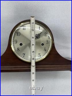 Old Mahogany Humpback 2 Jewels Elgin chiming Mantel Clock Made In Germany 18
