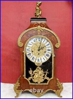 Old Mantel Clock Vintage 8 Day Clock Louis XV Boulle RococoWESTMINSTER 76 cm