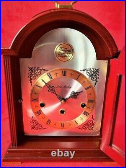 Old Vintage Kieninger Westminster Chime Bracket Clock retailed by John Morley