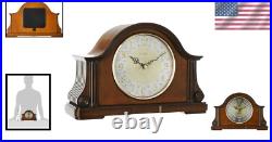 Old World Style Walnut Clock with Adjustable Chime, 12.5 for Timeless Elegance