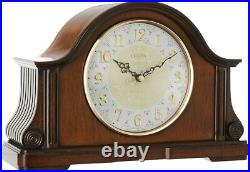Old World Style Walnut Clock with Adjustable Chime, 12.5 for Timeless Elegance