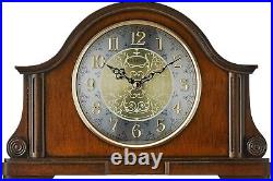 Old World Style Walnut Clock with Adjustable Chime, 12.5 for Timeless Elegance