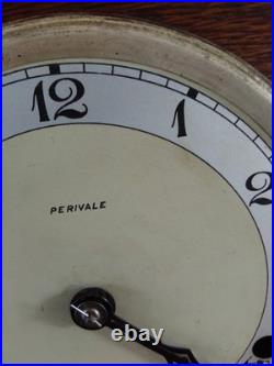PERIVALE c 1930 ART DECOR WESTMINSTER CHIME 8 DAY MANTLE CLOCK WORKING KEY V G C PERIVALE c 1930 ART DECOR WESTMINSTER CHIME 8 DAY MANTLE CLOCK WORKING KEY V G C