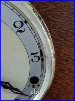 PERIVALE c 1930 ART DECOR WESTMINSTER CHIME 8 DAY MANTLE CLOCK WORKING KEY V G C