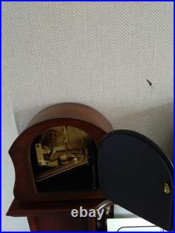 PERIVALE c 1930 ART DECOR WESTMINSTER CHIME 8 DAY MANTLE CLOCK WORKING KEY V G C
