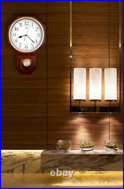 Pendulum Plastic Wall Clock Chimes Every Hour with Westminster Melody