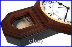 Pendulum Plastic Wall Clock Chimes Every Hour with Westminster Melody