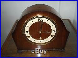 Perivale Andrew London Vintage Art Deco 8 Day Westminster Chime Mantle Clock