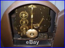 Perivale Andrew London Vintage Art Deco 8 Day Westminster Chime Mantle Clock