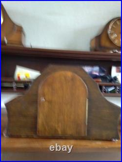Perivale Anvil Art Decor Westminster Chime 8 Day Mantle Clock Working Key V G C