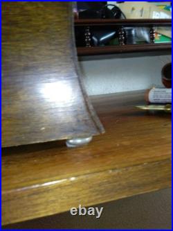 Perivale Anvil Art Decor Westminster Chime 8 Day Mantle Clock Working Key V G C