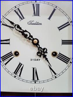 Pillar & Scroll Chime Mantel Clock 31-Day, Key-wind