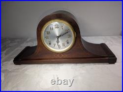 Plymouth Clock Company Mantle Clock Key Wind Pendulum. 8 day. IT WORKS