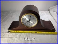Plymouth Clock Company Mantle Clock Key Wind Pendulum. 8 day. IT WORKS