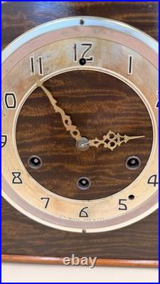 Plymouth Westminster Chime Mantel Clock No. 124 Made in USA Working