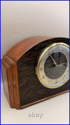 Plymouth Westminster Chime Mantel Clock No. 124 Made in USA Working